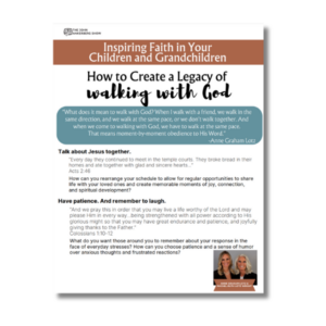 Creating a Legacy of Walking with God_Store Image Creating a Legacy of Walking with God_Store Image