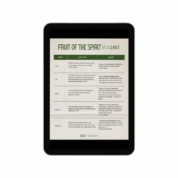 Fruit of the Spirit - At a Glance